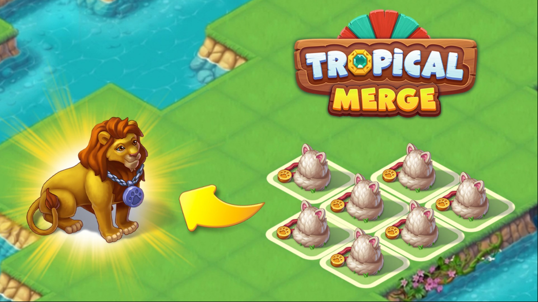 Tropical Merge - Jogue online na Coolmath Games